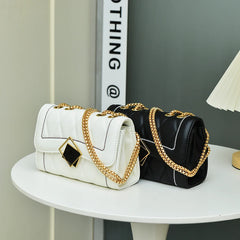 Women's Crossbody Shoulder Bag with Chain Strap