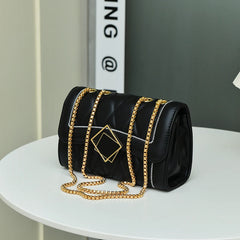 Women's Crossbody Shoulder Bag with Chain Strap