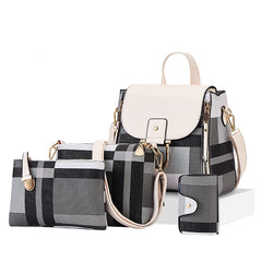 High Women Shoulder Bag Set Travel Backpack Girls Composite Bag