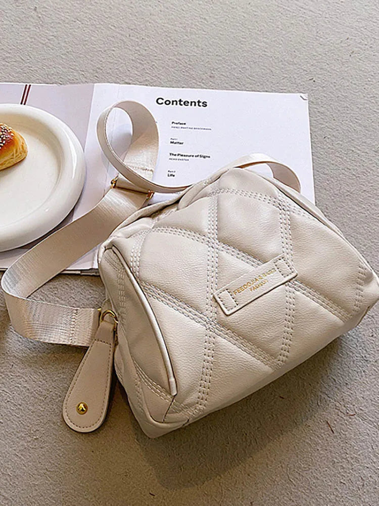 Women's PU Leather Shoulder Bag Underarm Handbag
