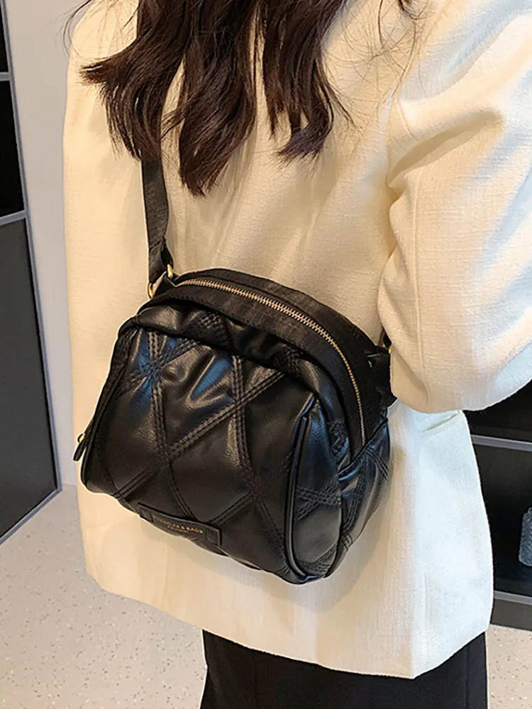 Women's PU Leather Shoulder Bag Underarm Handbag