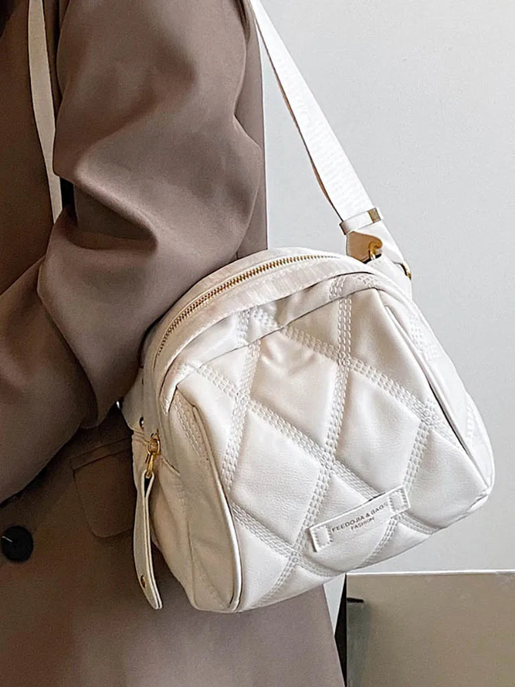 Women's PU Leather Shoulder Bag Underarm Handbag