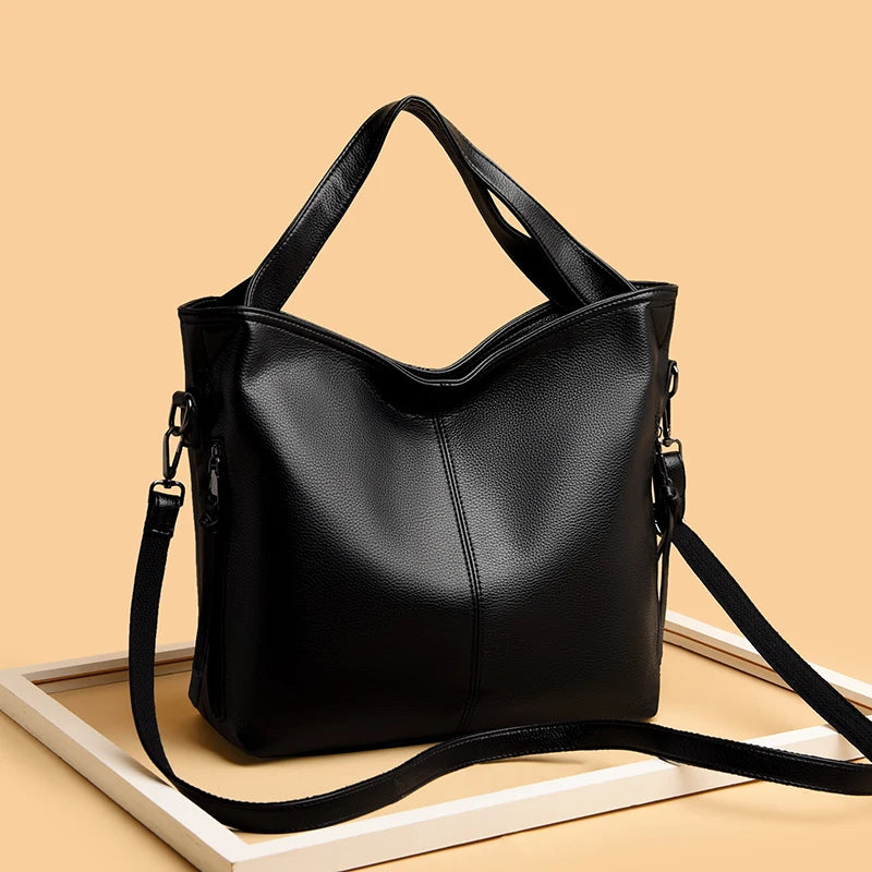 Women's Soft PU Leather Shoulder Bag Crossbody Tote