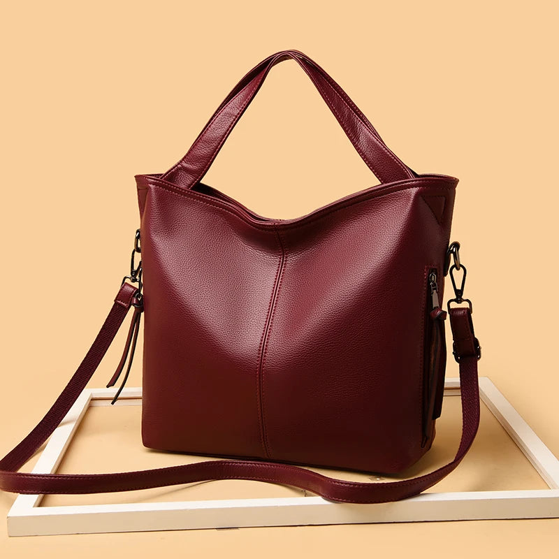Women's Soft PU Leather Shoulder Bag Crossbody Tote