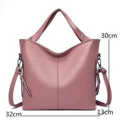 Women's Soft PU Leather Shoulder Bag Crossbody Tote