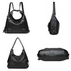 Soft Leather Crossbody Tote Bag for Women