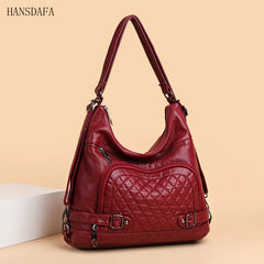 Luxury Soft Leather Crossbody Bag Tote Bag for Women