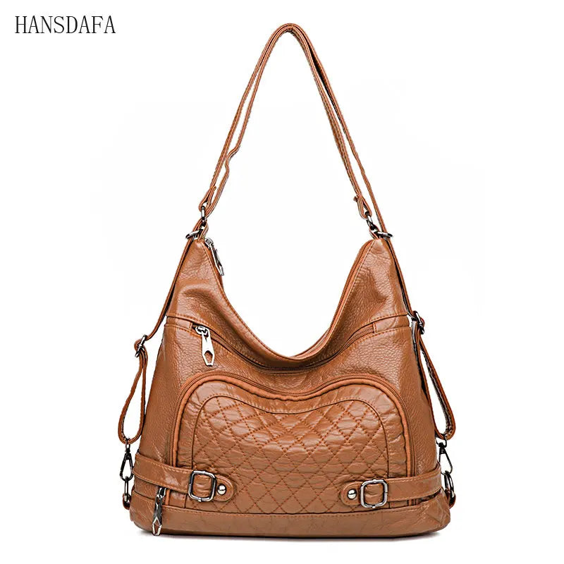 Luxury Soft Leather Crossbody Bag Tote Bag for Women