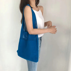 Large Capacity Woven Shoulder Bags for Women