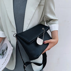 Leather Women Handbags Wide Strap Female Shoulder Crossbody Bags Casual Winter B