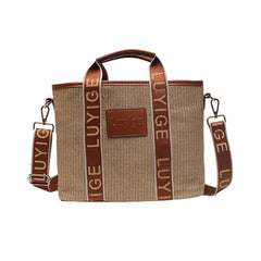 Straw Crossbody Shoulder Bag Hand Woven Summer Handbags Casual Beach Tote