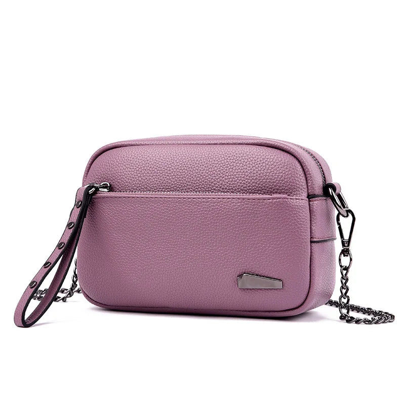 Women Leather Handbags Chain Small Bags Messenger Bags Shoulder Bags