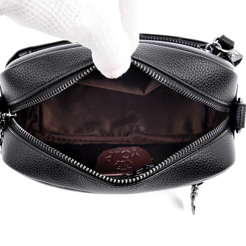Women Leather Handbags Chain Small Bags Messenger Bags Shoulder Bags