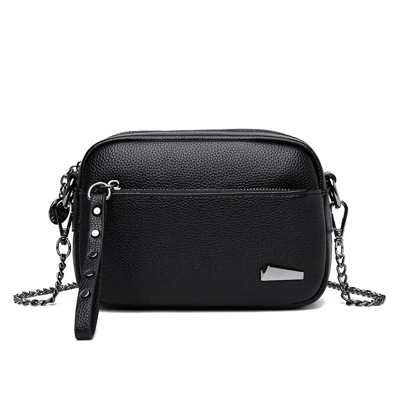 Women Leather Handbags Chain Small Bags Messenger Bags Shoulder Bags