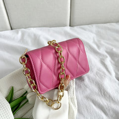 Styles Ladies PU Leather Handbag with Chain Tote Shoulder Bag
