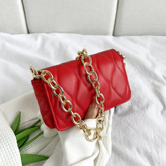 Styles Ladies PU Leather Handbag with Chain Tote Shoulder Bag