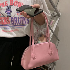 Vintage Oil Wax Skin Underarm Bag Women Handbag