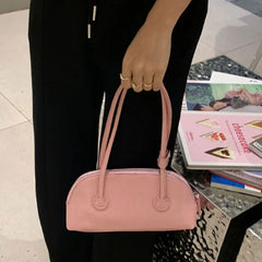 Vintage Oil Wax Skin Underarm Bag Women Handbag
