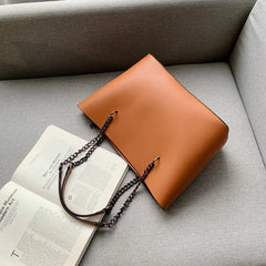 PU Leather Shoulder Bag For Women Chain High Capacity Handbags