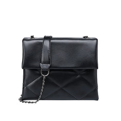 Quilted Chain Leather Shoulder Bags For Women Handbags Lady Purses