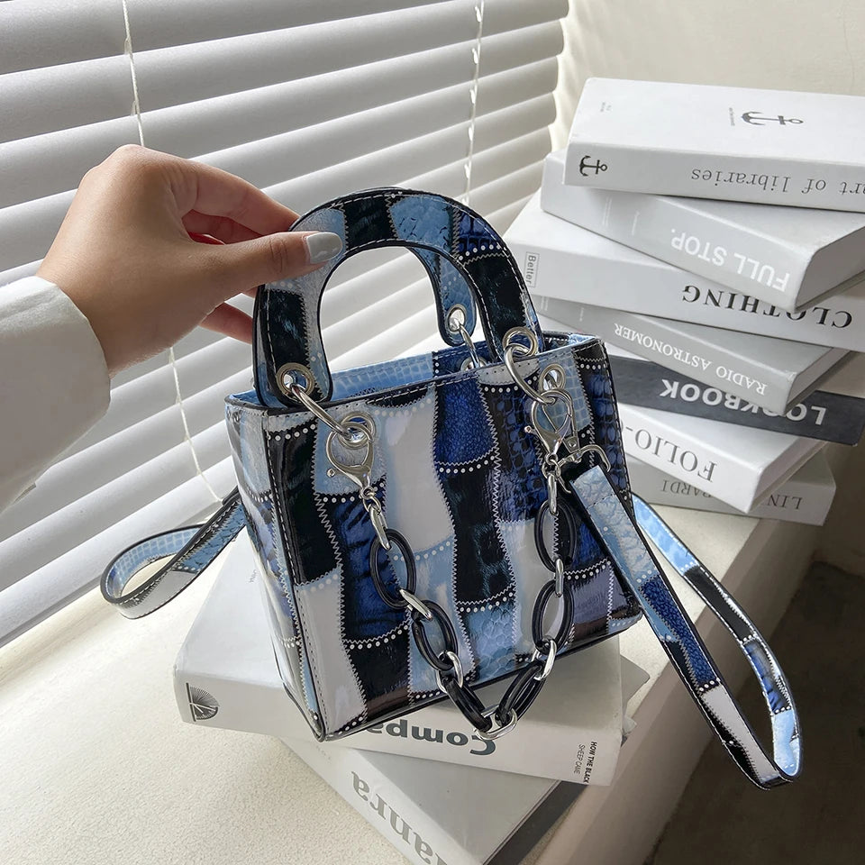 Retro Casual Shoulder Bag Women's Tote Handbag Chain Ladies Handbag