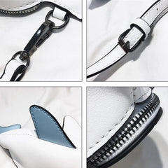 Shark Shape Bag Women Shoulder Bag Handbag Top Leather Crossbody Bag