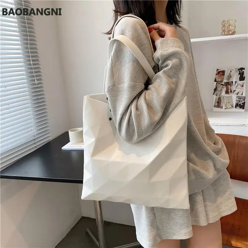 Women's Big Shoulder Bag Shopper PU Leather Handbags