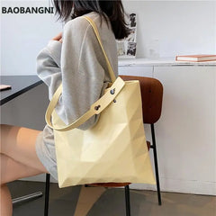 Women's Big Shoulder Bag Shopper PU Leather Handbags