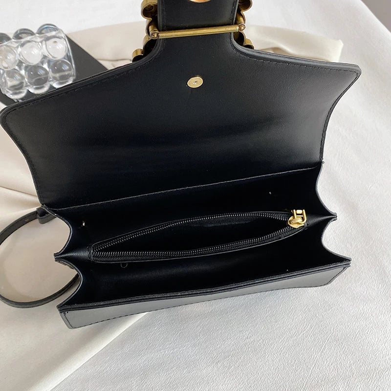 Shoulder Bag Chains Messenger Handbag Evening Clutch Small Square Women