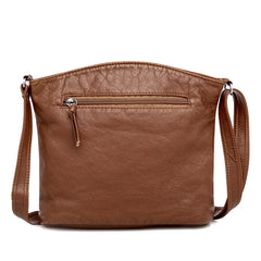 High Capacity Soft Leather Crossbody Bag for Women