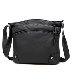 High Capacity Soft Leather Crossbody Bag for Women