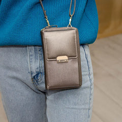 Small Flap Shoulder Bag Zipper Pu Leather Crossbody Purse Female Handbags