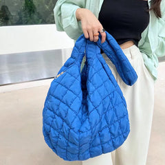 Soft Padded Women Shoulder Bags Quilted Shopper Tote Hobos Purses and Handbags