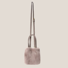 Soft Plush Women Handbags Female Japanese Bucket Bag Plush Crossbody bag