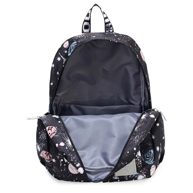 Universe Star Pattern Women's Backpack High Oxford Cloth School Bag