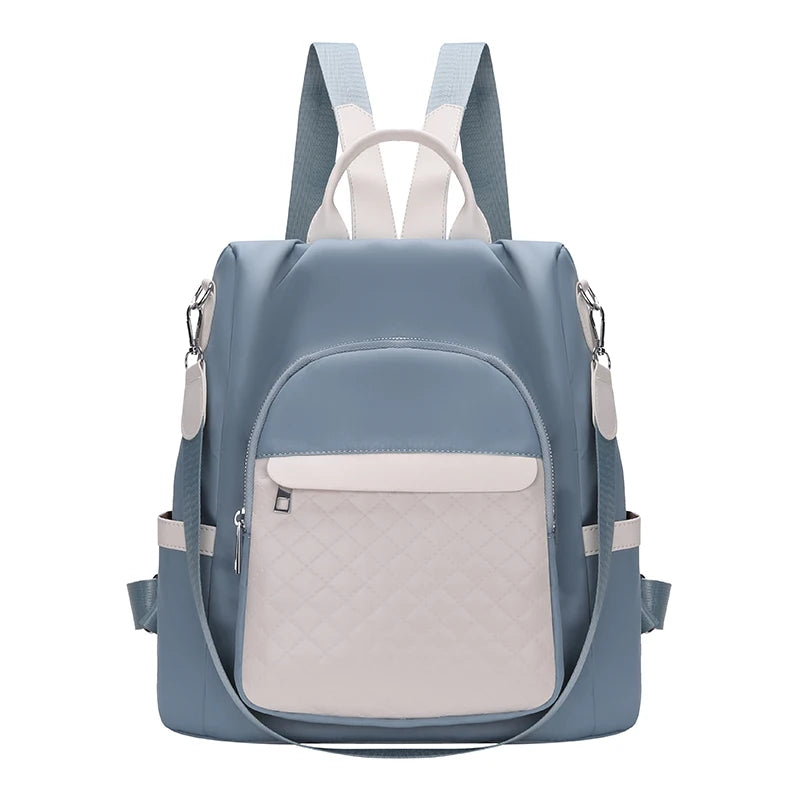 Casual Rhombus Backpack Large Capacity Schoolbag