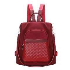 Casual Rhombus Backpack Large Capacity Schoolbag