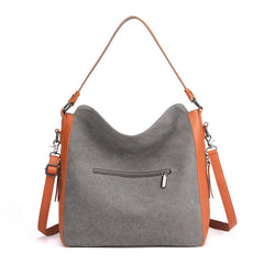 Canvas Tote Bags for Women Large Capacity Casual Handbags Retro Beach Travel