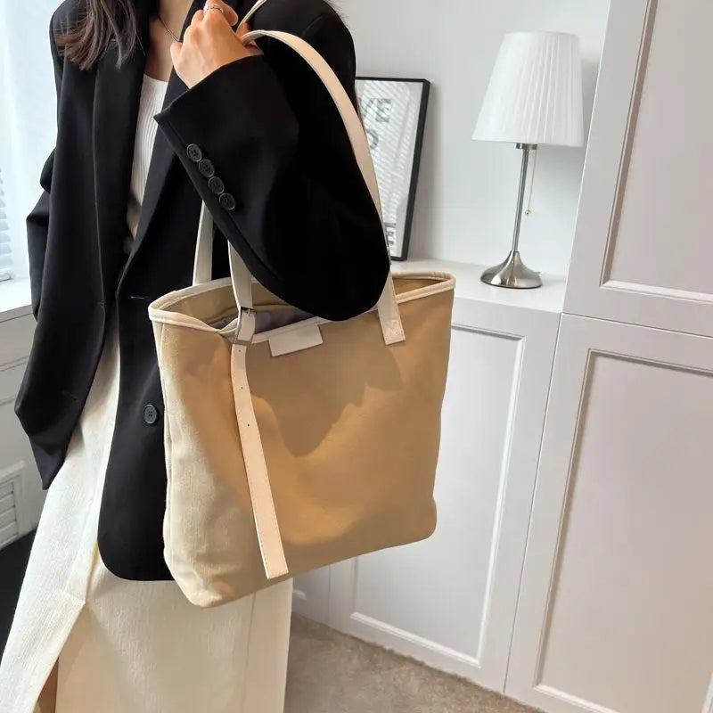 Large Capacity Top Handle Women's Bag Pu Leather Ladies Handbags