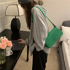 Green Shoulder Bag Crossbody Purse Shopper Tote Small Flap Handbag