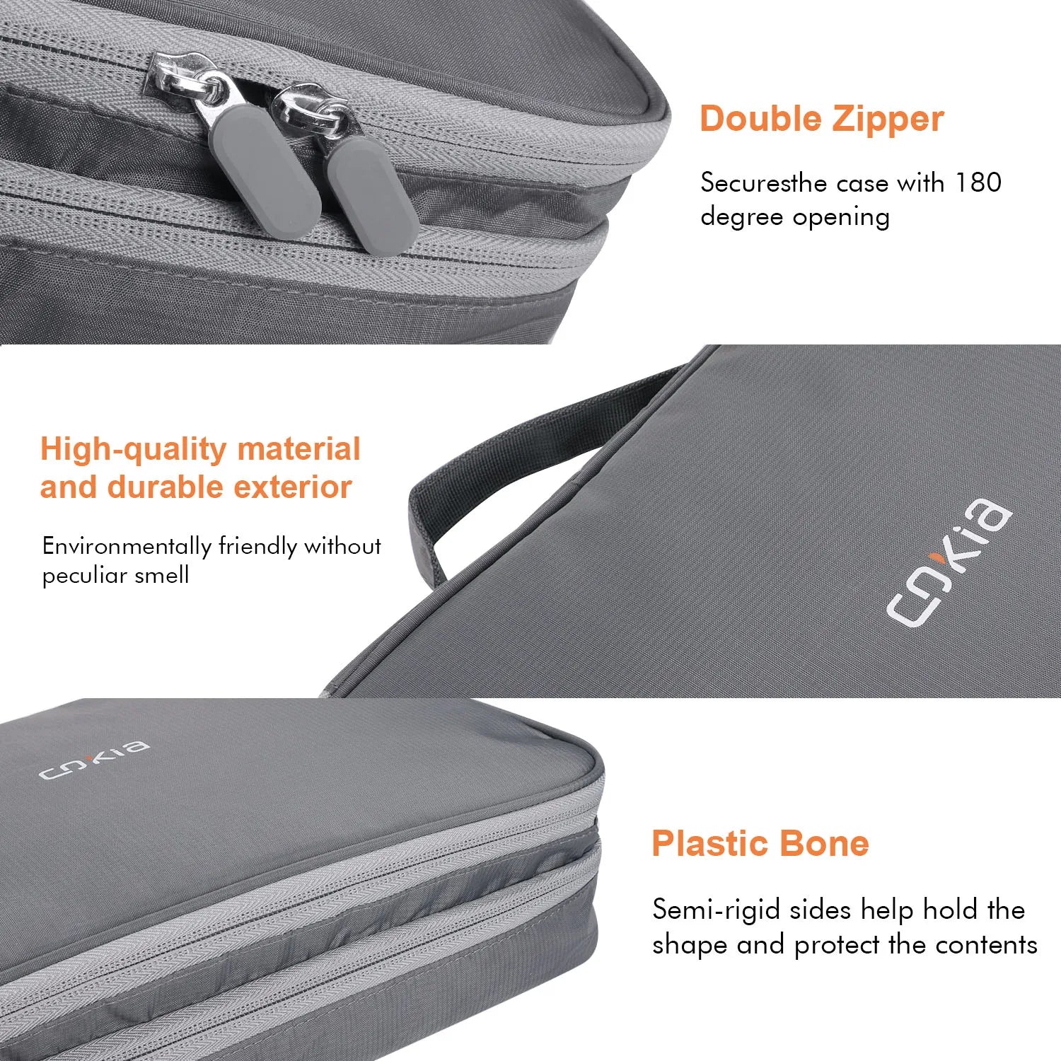 Weekend Bag for 11.6" Laptop & Tablet, Cable Bag Carry Pouch