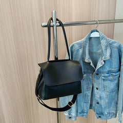 Women PU Leather Shoulder Bag Underarm Tote Flap Messenger Bag