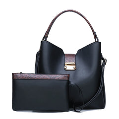 Women Bags PU Leather Crossbody Shoulder Bucket Bag Satchels