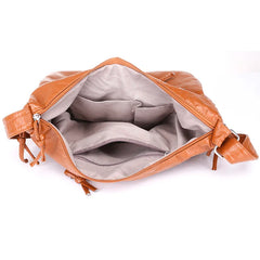 Vintage Crossbody Bag for Women Classic PU Leather Messenger Shoulder Bag