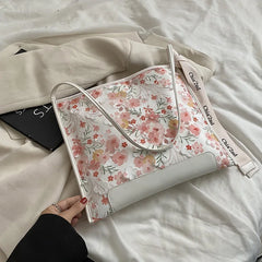 Women Hand Bag High Pu Leather Shoulder Bag Embroidery Floral Bohemia Ethnic