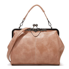Oil Wax Skin Women's Crossbody Bag Messenger Clip Bag