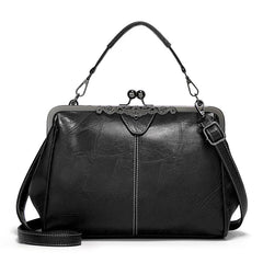 Oil Wax Skin Women's Crossbody Bag Messenger Clip Bag