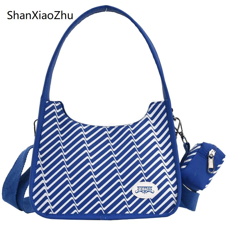 Women Handbags Lady Classic Striped Shoulder Crossbody Bags
