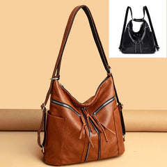 Women Leather Handbags Soft Large Capacity Casual Tote Bags