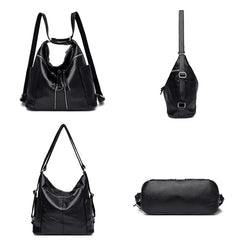 Women Leather Handbags Soft Large Capacity Tote Bags High Female Shoulder Bags